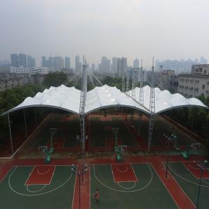 China Inflatable Double Tension Membrane Structure Roof PU Punching wholesale