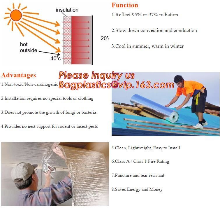 Foil crim kraft insulation,Alu foil FSK insulation, FOIL scrim kraft facing, reflective aluminium foil insulation,bonded