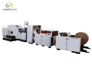 China Roll feeding bread square bottom paper bag making machine with window wholesale