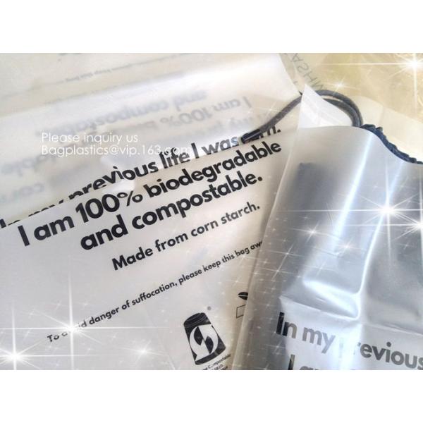 PLA Biodegradable Corn Starch Compostable LDPE k Bag, Environmentally friendly, recyclable, reusable, reclosable