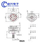 2pcs RS25 Rotary Selector Switch 1 Pole 11 Position 500V AC 1 MIN