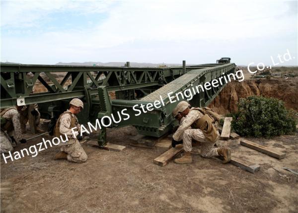 Quality Easy Installation Temporary Steel Structure Bailey Bridge Military Application for sale