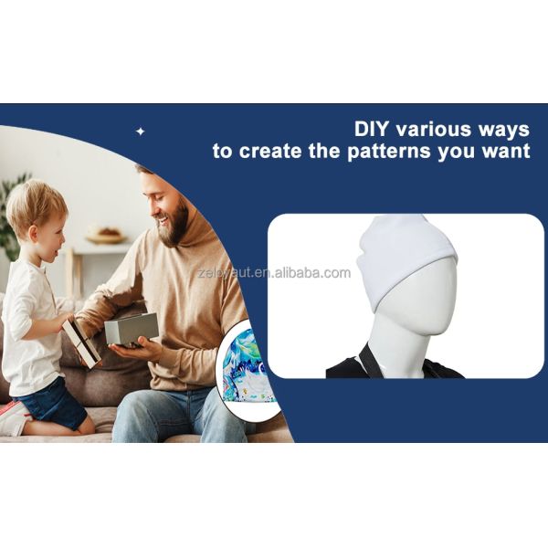 ZELOYAUT Wholesale Cute White Sublimation Blanks Hats Personalized Sublimation Blank 100% Polyester 70g Pure White Hat