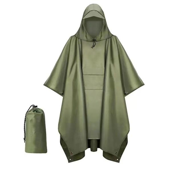 Polyester PU Coating tactical Raincoat