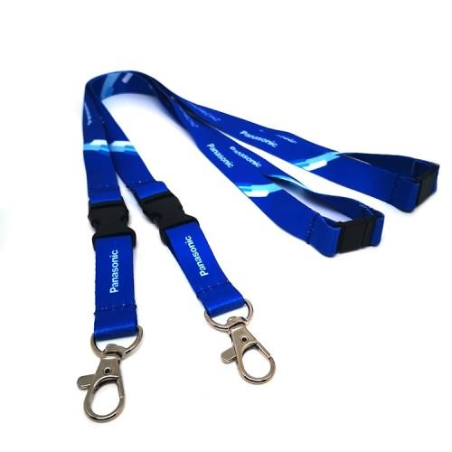 Quality Heatransfer Printed Blank Polyester Sublimation Lanyard Badge Holder Custom Logo for sale