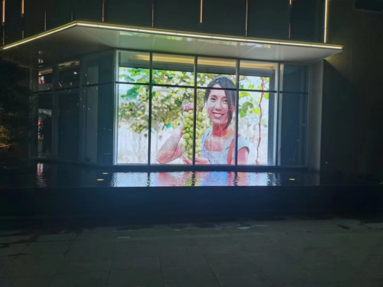 LED Transparent Screen P3.91-7.82mm 3840hz Mesh LED Screen 1000*500mm Outdoor