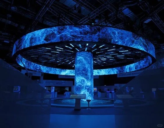 Customized Size Soft Film Group Advertising Flexible LED Full Color Screen 4mm