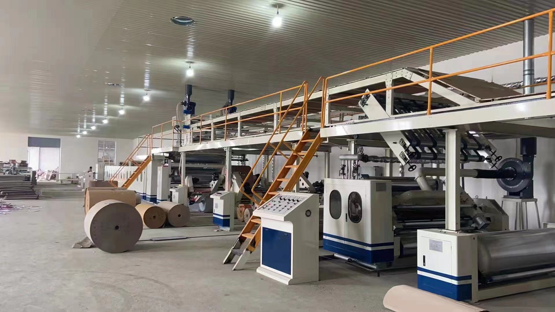 220v Single Facer Line 1400 1600 1800 Mm 2 Ply Paper Bag Making Machine 150m/min 30days