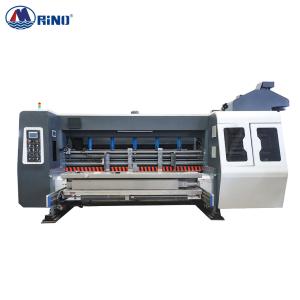 China TV Carton Box 2 Color Flexo Printing Machine With Slotter Die Cutting on sale