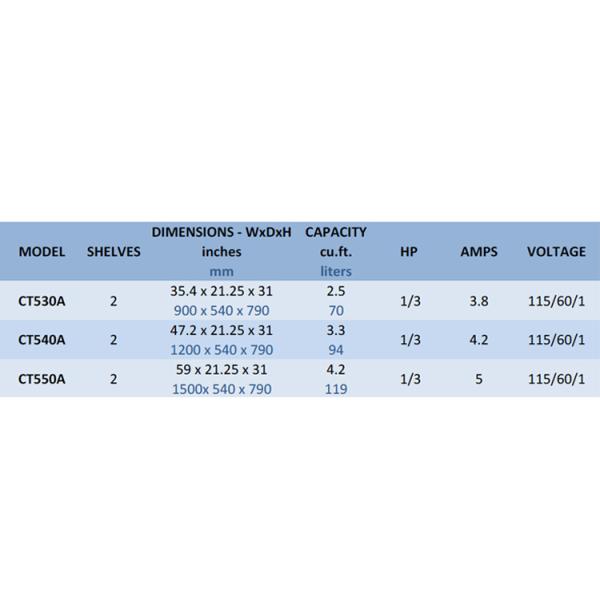 SUS 304 Refrigerated Deli Case Refrigerator For Cake Shop 3.3 CU.FT
