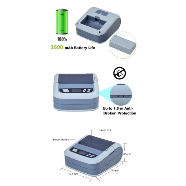 3inch/80mm Thermal Label Printer XP-P323B Thermal Printer