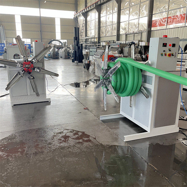 High Speed PE Double Wall Corrugated Pipe Machine Low Noise For Drainpipe