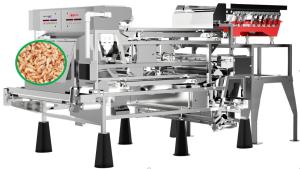 Mobile Control Shrimp Sorting Equipment Lower Damage 3.5 T/H With Phoenix Lens