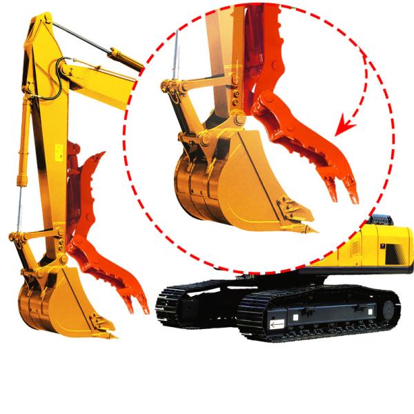 Quality Loading Unloading Excavator Bucket Thumb Clamp Mechanical Mini Big Bucket Thumb Used For DH55 for sale
