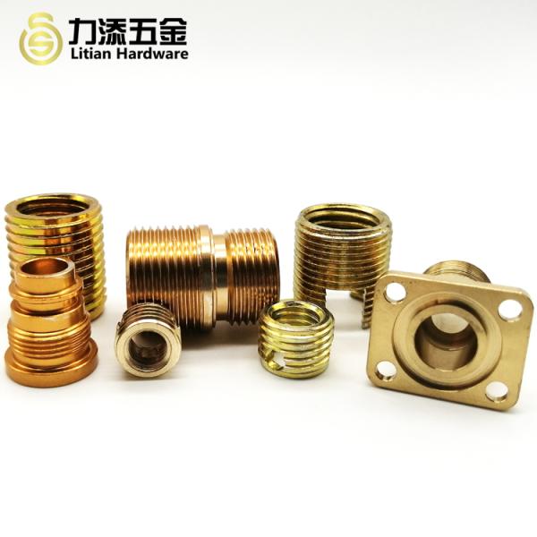 OEM Precision CNC Machining Parts , Zinc Plated M5 Brass Inserts