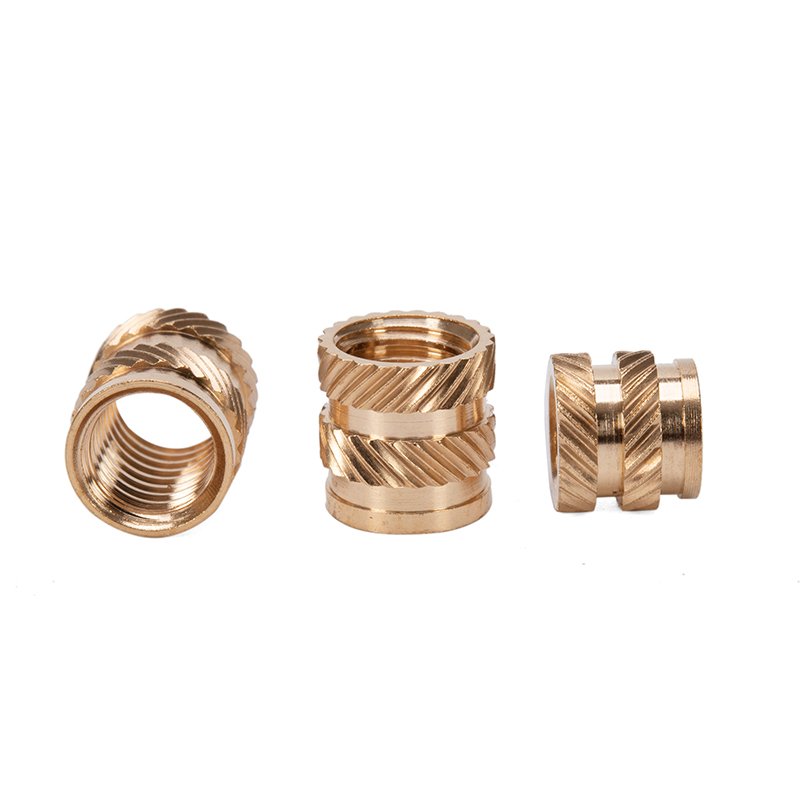 Steel Brass Galvanized Grooved Female Thread Copper Stud Hot Melt Twill Knurled Insert Nut for Plastic Housing 1/4 3/8 5/16