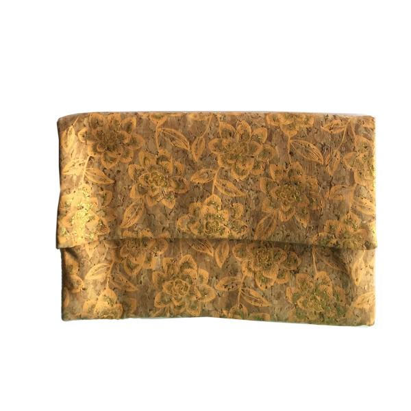 2016 Hot style Cork clutch 6.7''x4.5'' with button closure, customized color is available