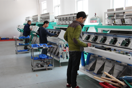 Ccd Cameras Grain Colour Sorter with High Performance LED Optical System