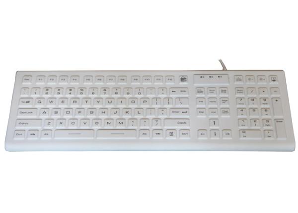 Quality Optional Backlight 100mA Waterproof Silicone Keyboard IP68 PS2 USB for sale