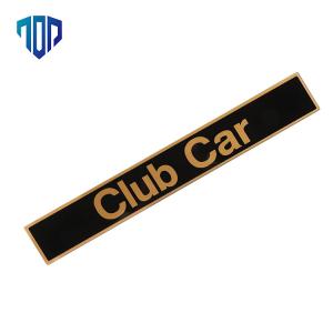 China 102502601 Club Car Precedent Black &amp; Gold Name Plate wholesale