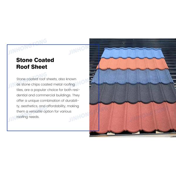 Customized Shape Metal Roofing Sheets Tiles Stone Coated Color Tile for Apartment Construction