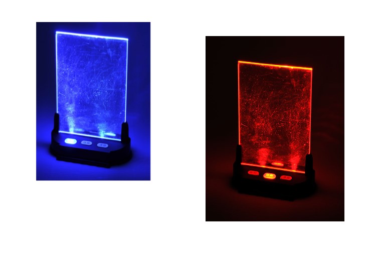 433MHZ LED light wireless restaurant equipment calling system with three keys on double side