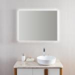 Memory Function Vanity Mirror With Led Lights Modern Design Touchable Screen