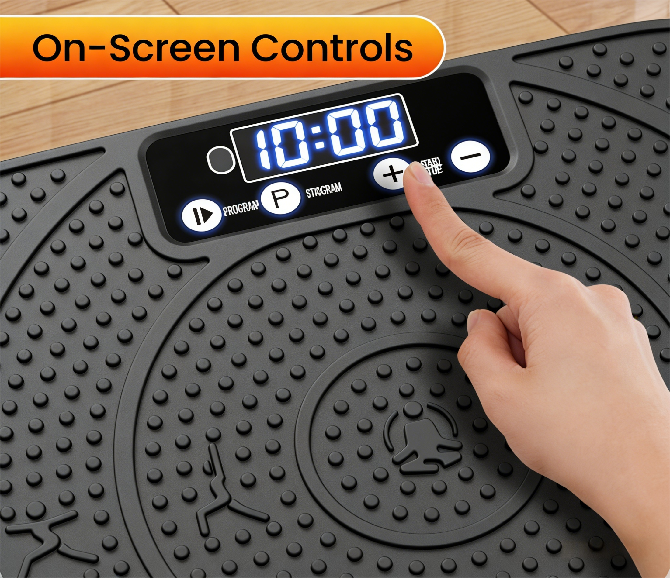 Vibration Plate Exercise Machine with 120 Speed Levels & 9 Auto Modes
