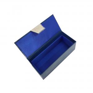 China Recyclable Luxury Gift Boxes High End Blue Rigid Cardboard Packaging Boxes wholesale