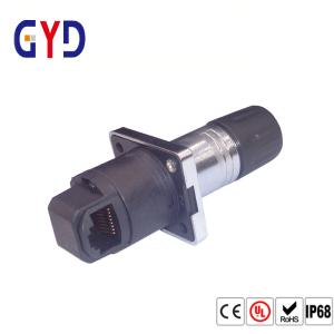 PVC TPE IP69 Rj45 Female Connector Waterproof Ethernet Jack