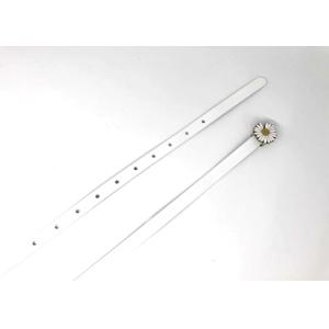 Fashion Jeans 13mm Woman Metal Daisy Buckle Thin Belt