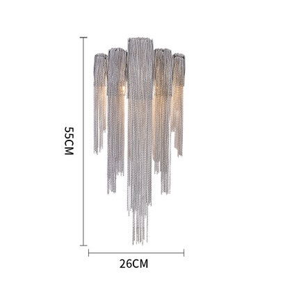 Italian Atlantis Stream sconce Luxury Chain Light wall lamp e14(WH-OR-101)