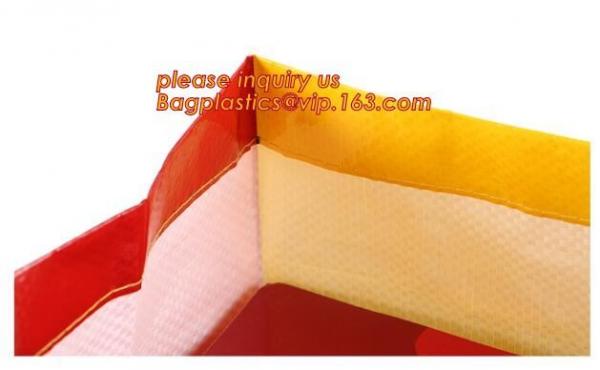 Wholesale eco reusable pp woven shopping bag with logo design,100% recyclable Ecological large capacity Durable fabric