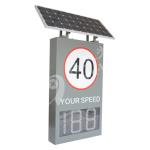 Portable Solar Digital Speed Limit Sign Vehicle Speed Pre-Warning Led Radar