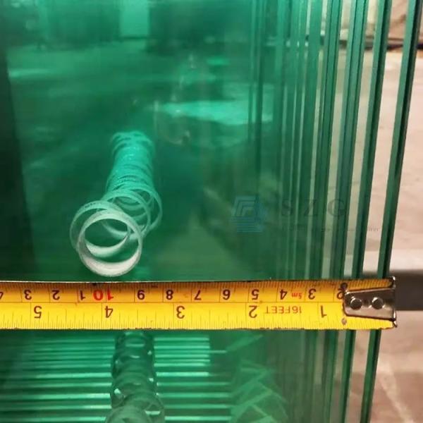 Quality 6mm Tempered Glass with Ground Edge Processing And Driling Holes for sale