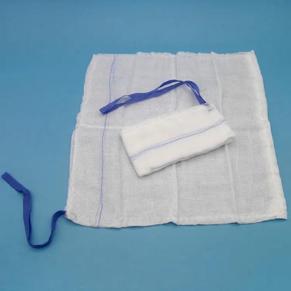 Medical Pre-washed 45*45cm Gauze Laparotomy Sponge With X-ray And Loop
