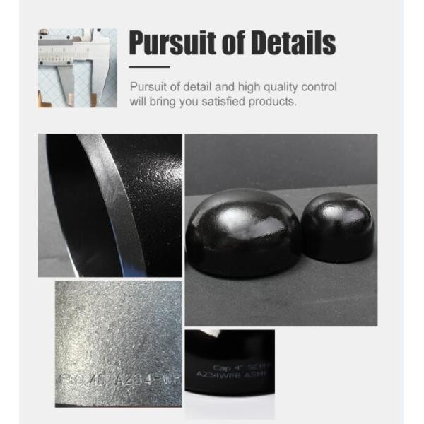 Sch 160 Steel Round Pipe End Caps Welded P235GH DN15 DN200 A234 WPB