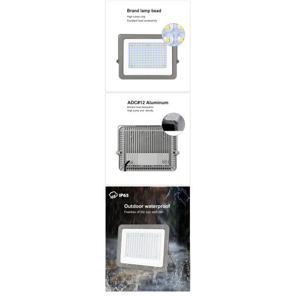 Waterproof IP65 Solar Flood Light 20W 30W 50W 100W 150W 200W