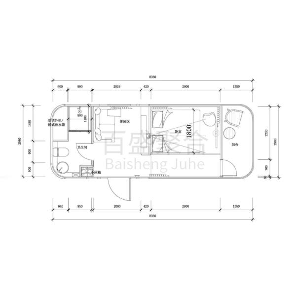 Customized Modular Design Prefab House for Living and Working in Landscape Decoration