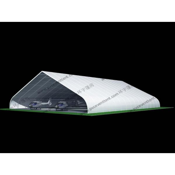 White Waterproof Aircraft Hangar Tent For Helicopter Parking Or As Hanger Shelter