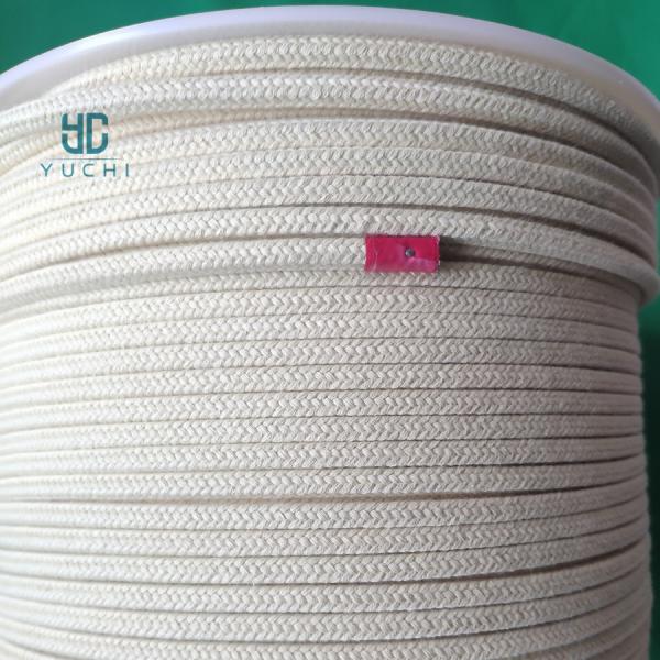 Quality 5.5*5.5mm Braided Kevlar aramid rope for toughened tempered glass machinery Dupont fiber for sale