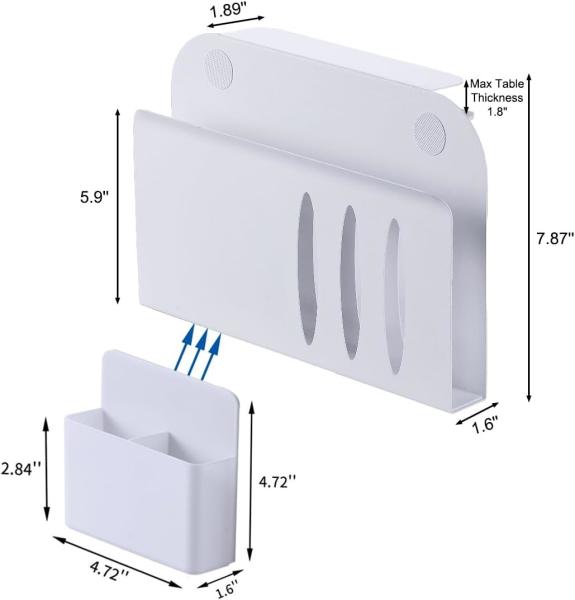 Quality Desk Side Storage Hanging Desk Organizer White Document Shelf for Office and Home for sale
