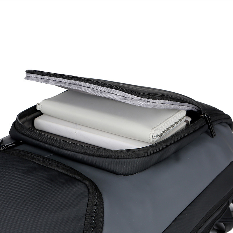 No Logo Ready Goods Black Laptop Backpack Complicate And Luxury Backpack