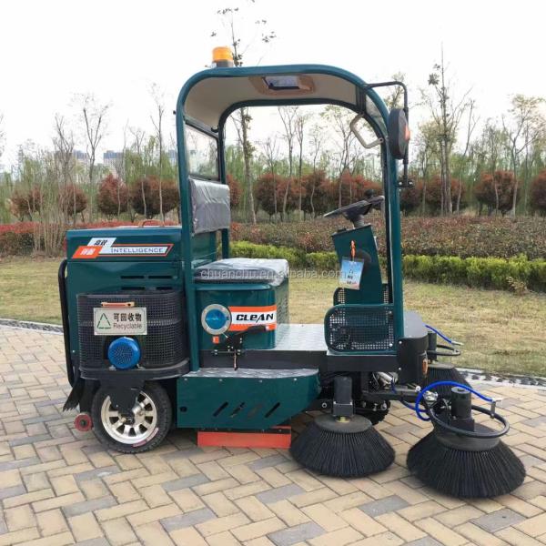 Energy Type Pure Electric Five Brush Full Power Driven 4 Wheels Steering Street Sweeper Machine