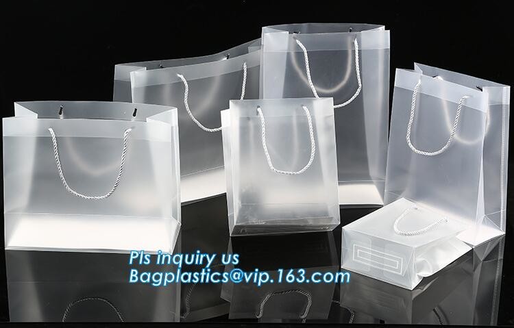 Promotional customized high quality soft loop plastic cloth bag,manufacturer custom soft loop handle polyethylene PE pla