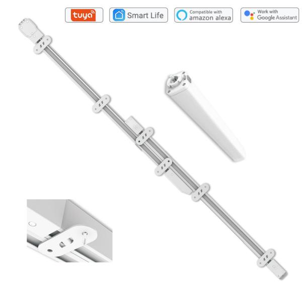 Quality Alexa Aluminium Ceiling Curtain Track 3.0m Extendable Curtain Rail for sale