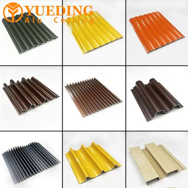 Concave Letterpress Aluminum Corrugated Panels 0.5mm 1.2mm for Outdoor