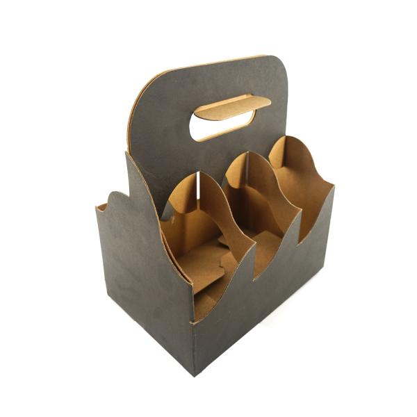 Tray Basket Paper Corrugated Cardboard Shipping Boxes 2 - 6 Coffee Cup Carry