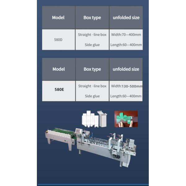Machinery Repair Shops Automatic Folder Gluing Machine for Straight Line Box Bottom Lock