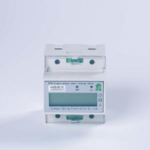 White Single Phase Smart Prepayment Meter Din Rail Meter With RS485 NB Module